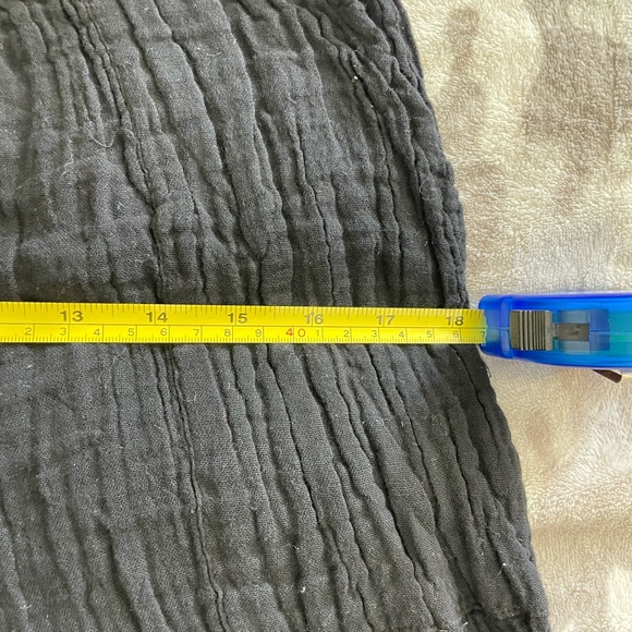 Women's Gauze Boho Wide leg flare Black Pants Sz XS - Picture 12 of 15